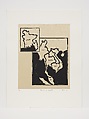 Atlas of My World (Six Works), Zarina (American, born Aligarh, India 1937–2020 London), Portfolio of 6 woodcuts with Urdu text printed in black on Indian handmade paper